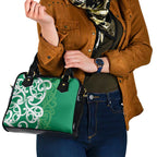 Pounamu Green Maori Shoulder Handbag Koru Kowhaiwhai - Aussie Hoodie