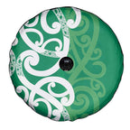 Pounamu Green Maori Spare Tire Cover Koru Kowhaiwhai - Aussie Hoodie