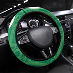 Pounamu Green Maori Steering Wheel Cover Koru Kowhaiwhai - Aussie Hoodie