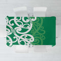 Pounamu Green Maori Tablecloth Koru Kowhaiwhai - Aussie Hoodie