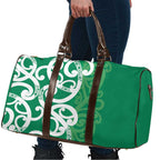 Pounamu Green Maori Travel Bag Koru Kowhaiwhai - Aussie Hoodie