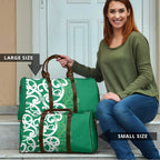 Pounamu Green Maori Travel Bag Koru Kowhaiwhai - Aussie Hoodie