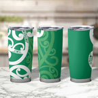 Pounamu Green Maori Tumbler Cup Koru Kowhaiwhai - Aussie Hoodie