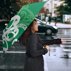 Pounamu Green Maori Umbrella Koru Kowhaiwhai - Aussie Hoodie