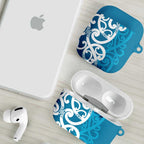 Azure Blue Maori AirPods Case Koru Kowhaiwhai - Aussie Hoodie