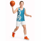 Azure Blue Maori Basketball Jersey Koru Kowhaiwhai - Aussie Hoodie