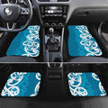Azure Blue Maori Car Mats Koru Kowhaiwhai - Aussie Hoodie