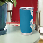 Azure Blue Maori Tumbler Cup Koru Kowhaiwhai - Aussie Hoodie