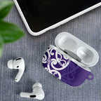 Violet Green Maori AirPods Case Koru Kowhaiwhai - Aussie Hoodie