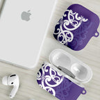 Violet Green Maori AirPods Case Koru Kowhaiwhai - Aussie Hoodie