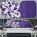 Violet Green Maori Auto Sun Shade Koru Kowhaiwhai - Aussie Hoodie