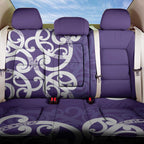 Violet Green Maori Back Car Seat Cover Koru Kowhaiwhai - Aussie Hoodie