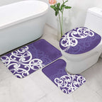 Violet Green Maori Bathroom Set Koru Kowhaiwhai - Aussie Hoodie