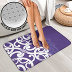 Violet Green Maori Bathroom Set Koru Kowhaiwhai - Aussie Hoodie