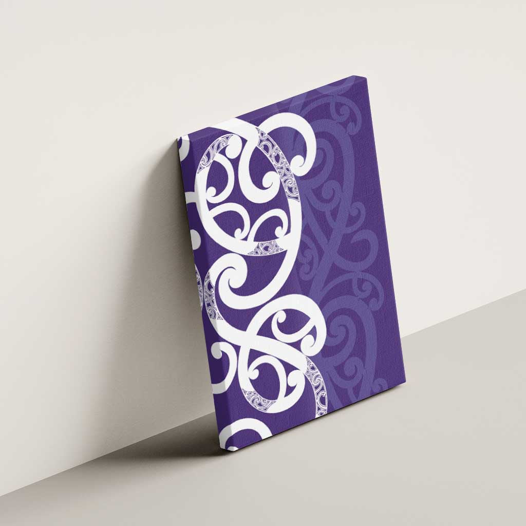 Violet Green Maori Canvas Wall Art Koru Kowhaiwhai - Aussie Hoodie