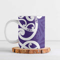 Violet Green Maori Ceramic Mug Koru Kowhaiwhai - Aussie Hoodie