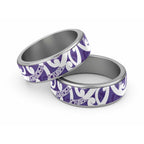 Violet Green Maori Classic Ring Koru Kowhaiwhai