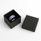 Violet Green Maori Classic Ring Koru Kowhaiwhai