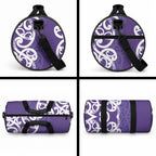 Violet Green Maori Duffle Bag Koru Kowhaiwhai
