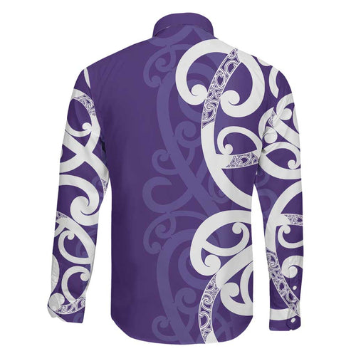 Violet Green Maori Family Matching Mermaid Dress and Hawaiian Shirt Koru Kowhaiwhai - Aussie Hoodie