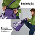 Violet Green Maori Grocery Bag Koru Kowhaiwhai - Aussie Hoodie