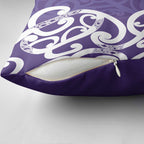 Violet Green Maori Pillow Cover Koru Kowhaiwhai - Aussie Hoodie