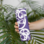 Violet Green Maori Skinny Tumbler Koru Kowhaiwhai - Aussie Hoodie