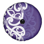 Violet Green Maori Spare Tire Cover Koru Kowhaiwhai - Aussie Hoodie