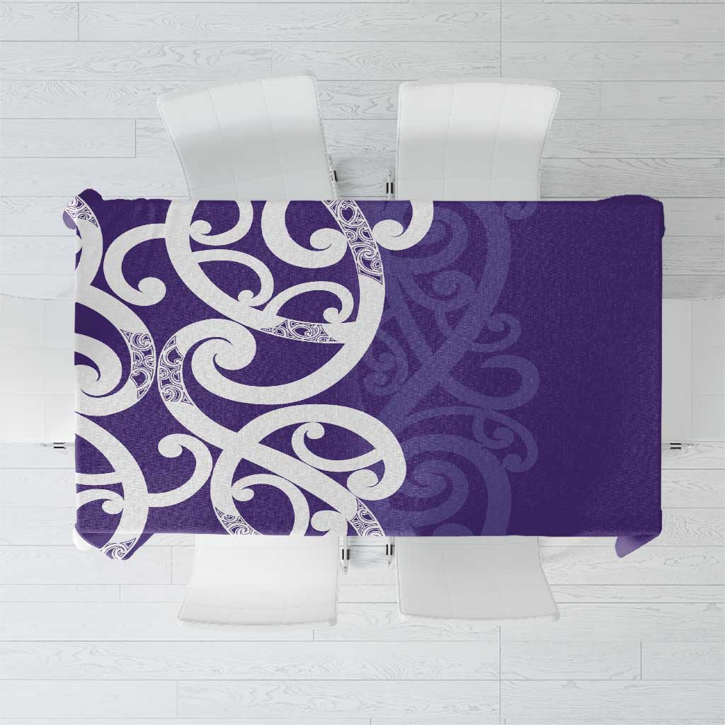 Violet Green Maori Tablecloth Koru Kowhaiwhai - Aussie Hoodie