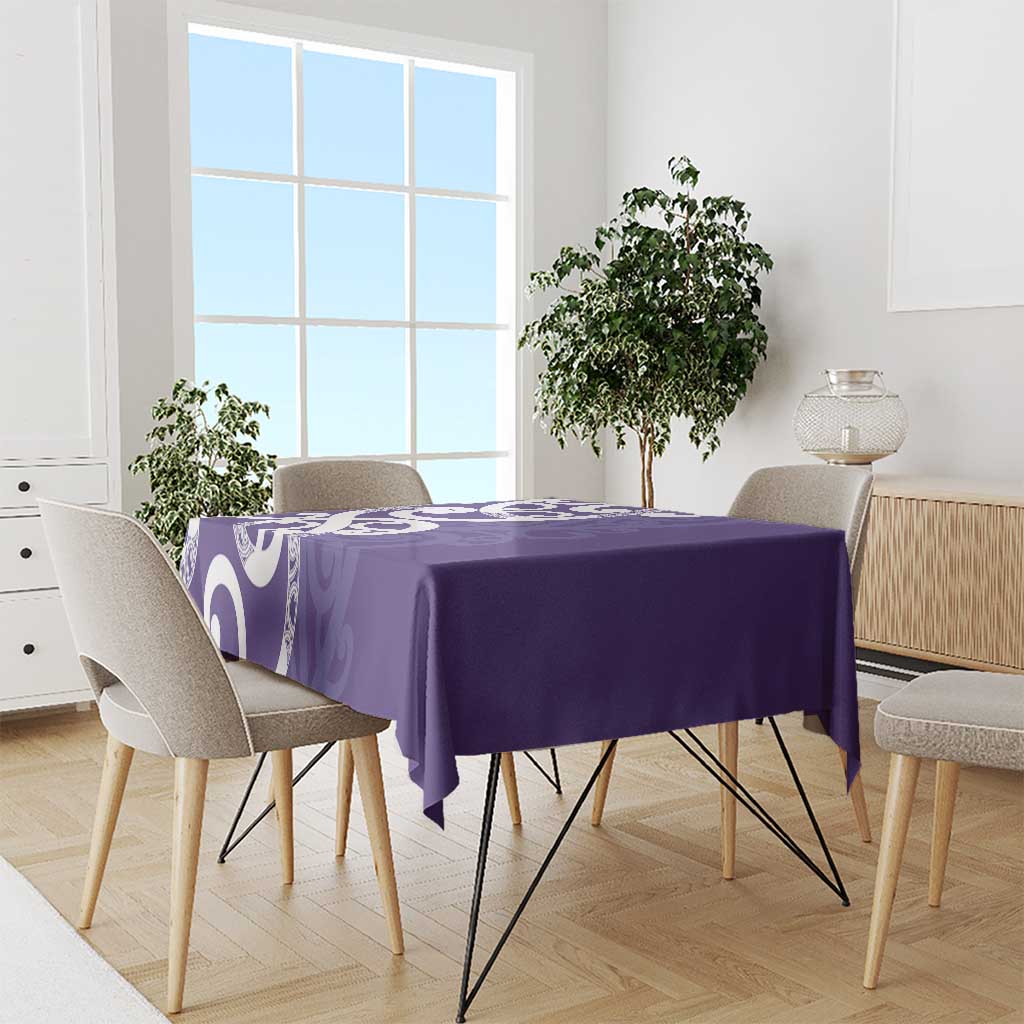 Violet Green Maori Tablecloth Koru Kowhaiwhai - Aussie Hoodie