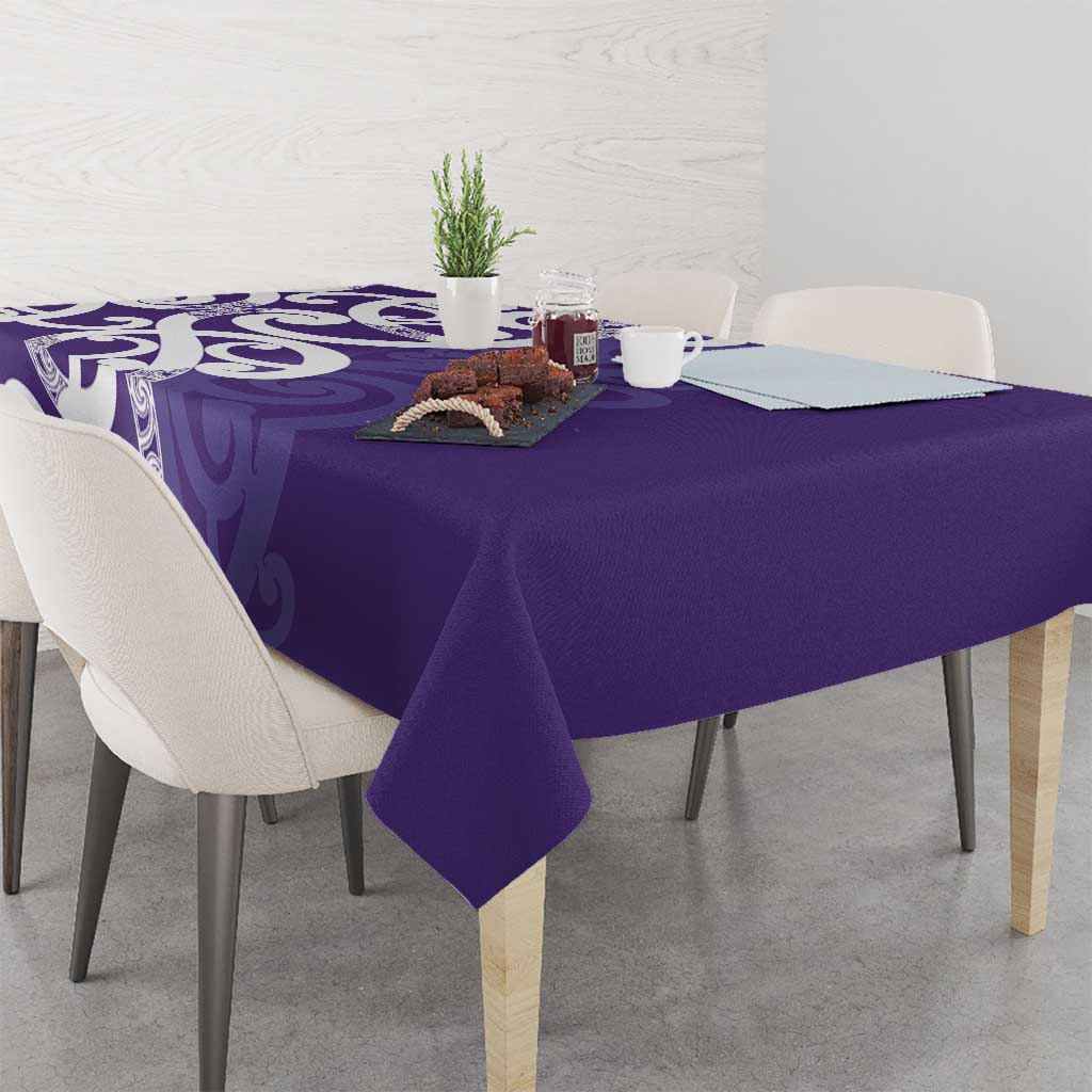 Violet Green Maori Tablecloth Koru Kowhaiwhai - Aussie Hoodie