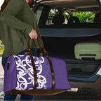 Violet Green Maori Travel Bag Koru Kowhaiwhai - Aussie Hoodie