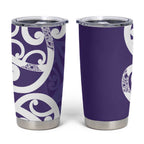 Violet Green Maori Tumbler Cup Koru Kowhaiwhai - Aussie Hoodie