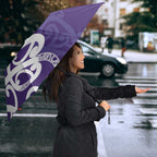 Violet Green Maori Umbrella Koru Kowhaiwhai - Aussie Hoodie