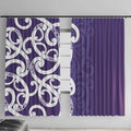 Violet Green Maori Window Curtain Koru Kowhaiwhai - Aussie Hoodie