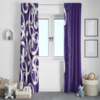 Violet Green Maori Window Curtain Koru Kowhaiwhai - Aussie Hoodie