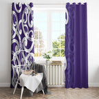 Violet Green Maori Window Curtain Koru Kowhaiwhai - Aussie Hoodie