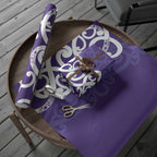 Violet Green Maori Wrapping Paper Koru Kowhaiwhai