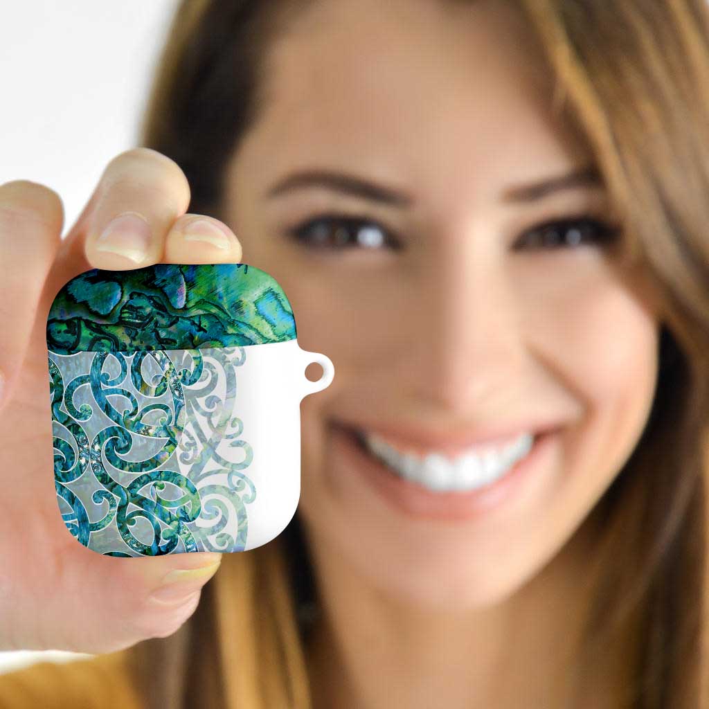 Paua Shell Maori AirPods Case Koru Kowhaiwhai - Aussie Hoodie