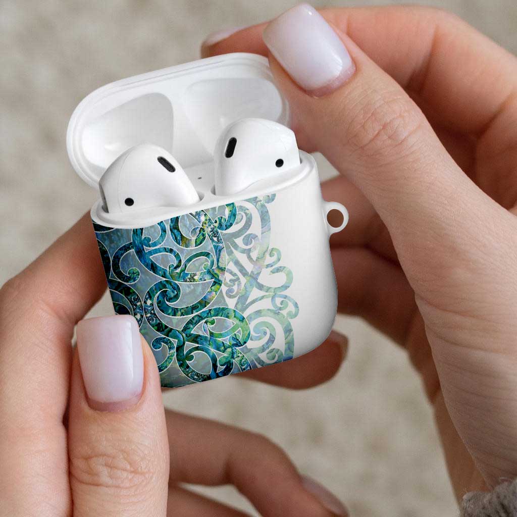 Paua Shell Maori AirPods Case Koru Kowhaiwhai - Aussie Hoodie