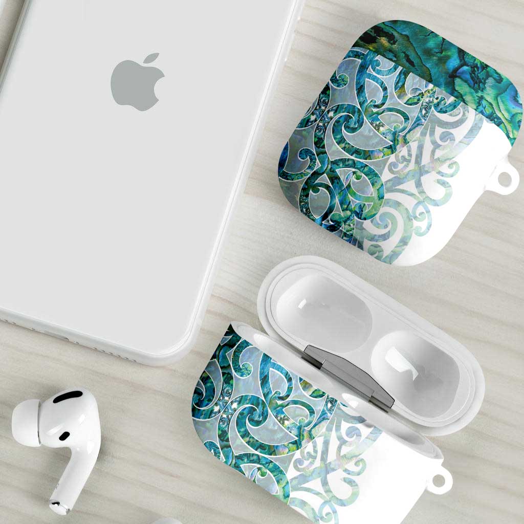 Paua Shell Maori AirPods Case Koru Kowhaiwhai - Aussie Hoodie