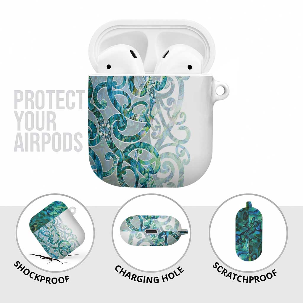 Paua Shell Maori AirPods Case Koru Kowhaiwhai - Aussie Hoodie