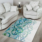 Paua Shell Maori Area Rug Koru Kowhaiwhai - Aussie Hoodie