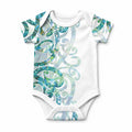 Paua Shell Maori Baby Onesie Koru Kowhaiwhai