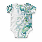 Paua Shell Maori Baby Onesie Koru Kowhaiwhai