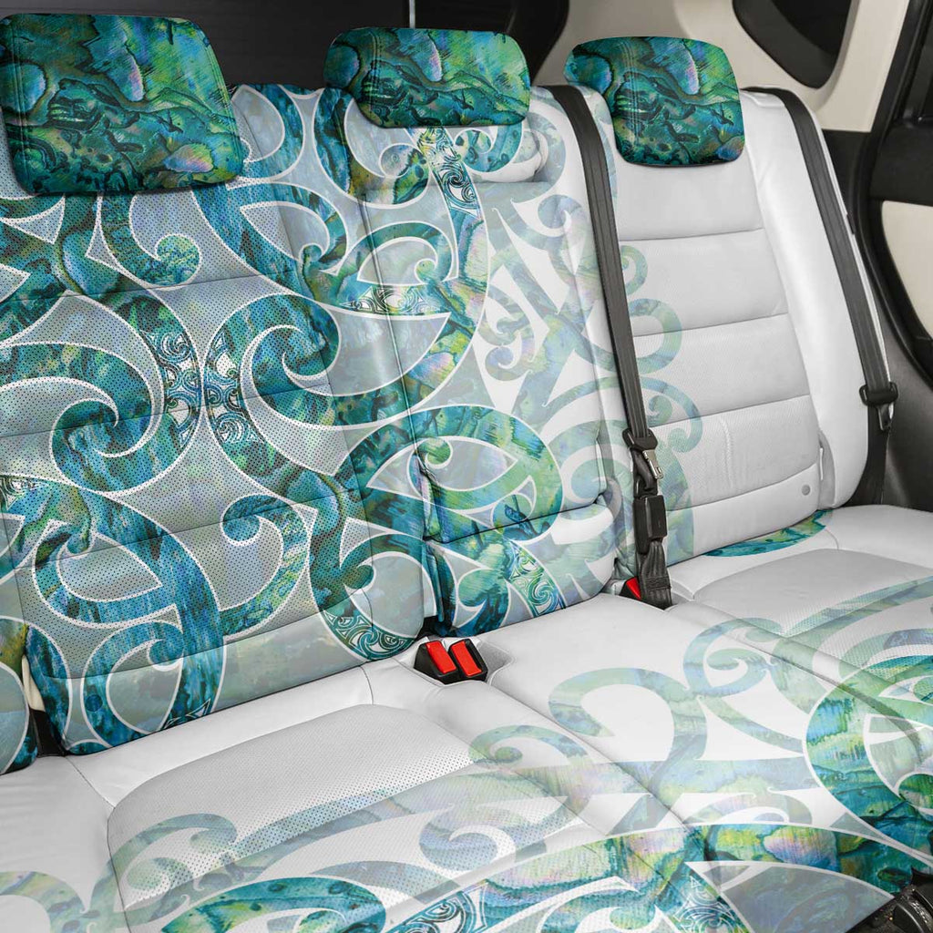Paua Shell Maori Back Car Seat Cover Koru Kowhaiwhai - Aussie Hoodie