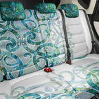Paua Shell Maori Back Car Seat Cover Koru Kowhaiwhai - Aussie Hoodie