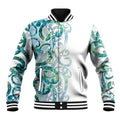 Paua Shell Maori Baseball Jacket Koru Kowhaiwhai - Aussie Hoodie