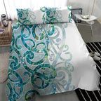 Paua Shell Maori Bedding Set Koru Kowhaiwhai - Aussie Hoodie