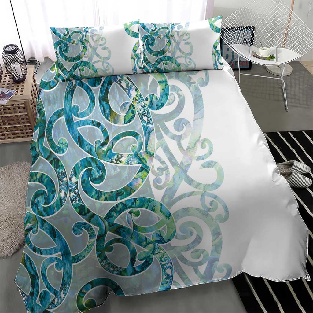 Paua Shell Maori Bedding Set Koru Kowhaiwhai - Aussie Hoodie